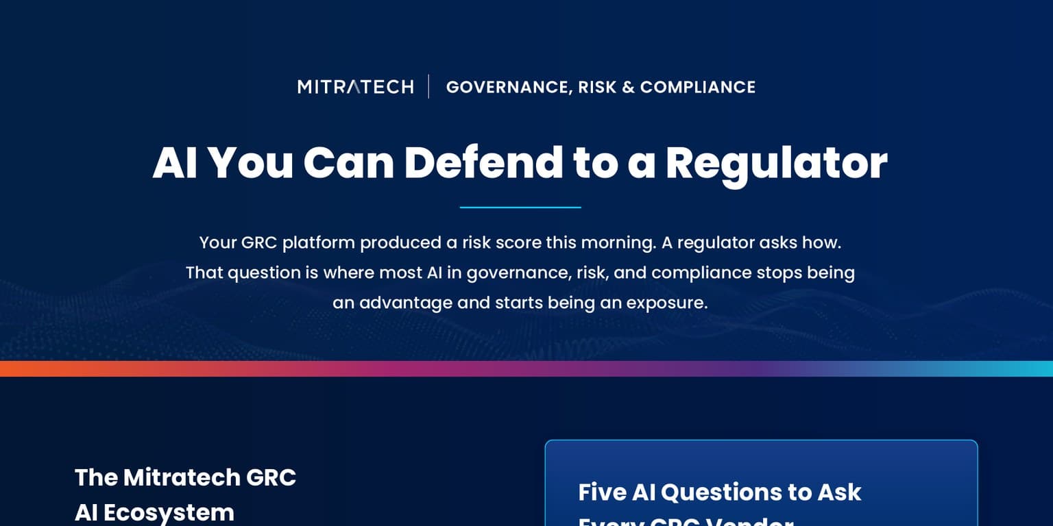 Mitratech GRC: AI you can defend to a regulator